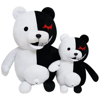 2020 Dangan Ronpa Super Danganronpa 2 Monokuma Black & White Bear Žaislas, Minkšti Kimštiniai Gyvūnų Lėlės мягкие игрушки Vaikų dovanų