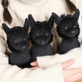 Nauja juoda Shiba Inu Haskis Fox įdaryti įdaryti žaislas lėlės gimtadienio dovanos berniukų ir mergaičių mielas šuo žaislai