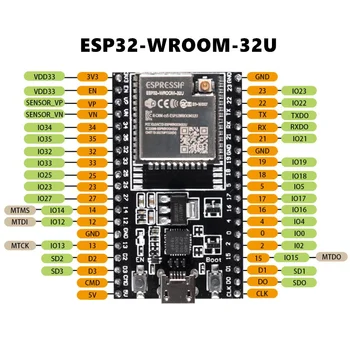 1PC ESP32-DevKitC Core Valdybos ESP32 Plėtros Taryba ESP32-WROOM-32D ESP32-WROOM-32U Tinka Arduino