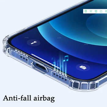Skaidrus, atsparus smūgiams Atveju, Samsung Galaxy A72 A22 A32 A52 4G 5G 2021 A42 A12 A02 S A21S Minkštas TUP Silikono Telefono Dangtelį Coque