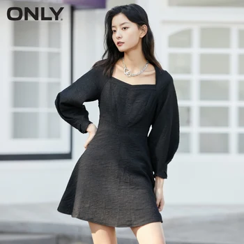 TIK žiemos naujas retro aikštėje antkaklio dizaino mažai juodas sijonas amatų trumpą suknelę moteris | 120407104