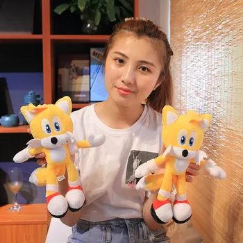 Sonic the Hedgehog Anime Simbolių Statula Pliušinis Įdaryti Žaislas Vaikams, Vaikų Gimtadienio Švenčių Dovanos Raminantis Kūdikių Lėlės Pakabukas