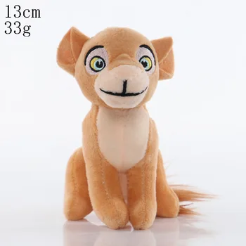 Disney 13-23cm Liūtas Karalius Pliušiniai Žaislai Simba Nala Minkštas Iškamšos Lėlės Anime Filmą Pakabukas Keychain Vaikams Kalėdų Dovanos
