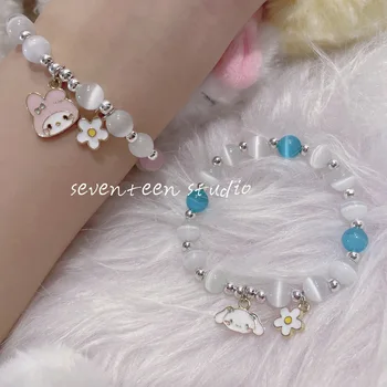Kawaii Sanrio Mymelody Cinnamoroll Lolitajk Minkštas Mergina Papuošalai Mažėja Mėnulis Studentų Apyrankę Opal Mergina Crystal