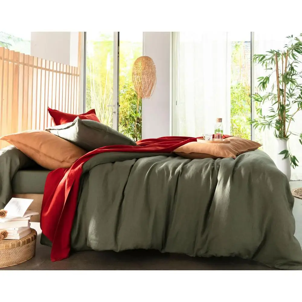 Makiteks medvilnės 2pieces nustatyti unidyed užvalkalas pagalvės užvalkalą pagalvę padengti 50x70 65x65 80x80 52x82 Dekoratyvinis Miegamojo Patalynės Nuotrauka 3