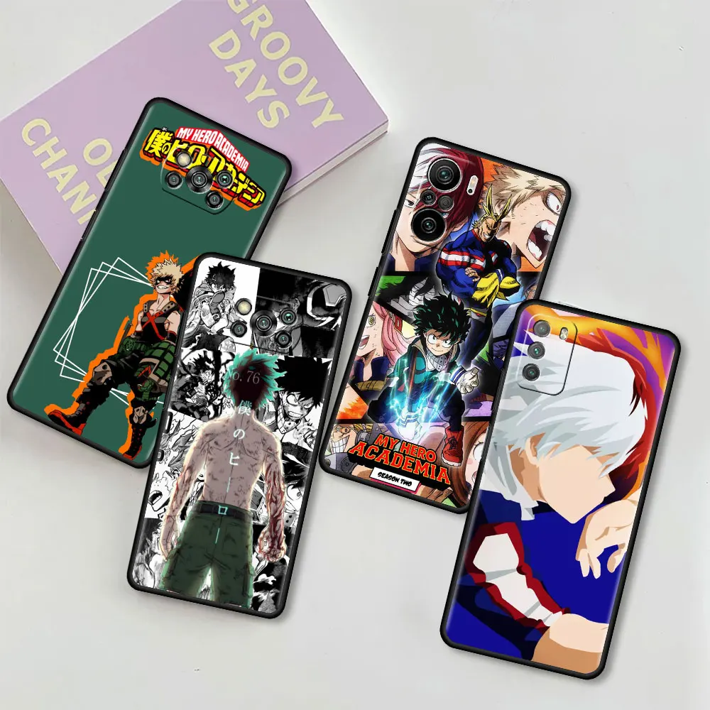Už Xiaomi Mi Poco X3 NFC M3 Pro F3 GT K40 10T 10 Pastaba F1 X2 F2 Minkštas Silikoninis Telefono dėklas Prabanga Padengti Mano Herojus akademinės bendruomenės Anime Maišeliu Nuotrauka 1