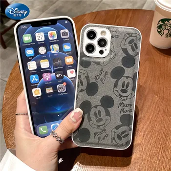 Disney Mickey Mouse Telefono dėklas Skirtas iPhone 7/8/ Plus XR XS Max 11 Pro Max 12 Skaidrus galinis Dangtelis zz0927-5