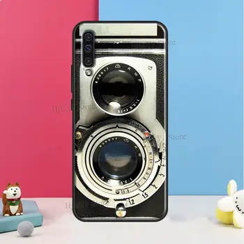 Retro Vintage Camera Case For Samsung A12 A32 A42 A52 A72 A71 A51 A31 A02 S A10 A30 A40 A50 A70 A20e A21S Dangtis