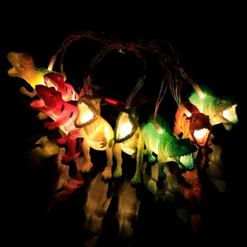 1.2 M LED Šviesos Dinozaurų Šalis Berniukai Gimtadienio Dekoracija Dovanos Vaikams Namų Miegamajame LED Žibintai, Garliava Dino Žaislai