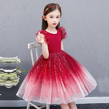 Mergaičių suknelė vasarai nauja vaikų korėjiečių pasakų sijonas vidurinės mokyklos vaikų ju raudona pat užsienio stilius princesė sijonas