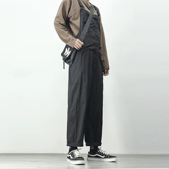 Safari Stiliaus Multi-Pocket darbo drabužiai Vyrams, Hip-Hop Kelnes Japonijos Streetwear Krovinių Darbo Kelnės, darbo drabužius vyriški Laisvalaikio Baggy Kelnės