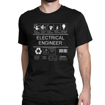 Elektros Inžinierius Inžinerija T-Marškinėliai Vyrams, O Kaklo Medvilnės Marškinėliai Gyvenimo Diena Classic Tee Marškinėliai 2XL 3XL Drabužiai