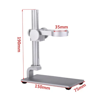 Aliuminio Lydinys Stovas USB Mikroskopo Stovo Laikiklio Laikiklis Mini Įsitvirtinti Stalo Rėmas Mikroskopu Remontas Litavimo