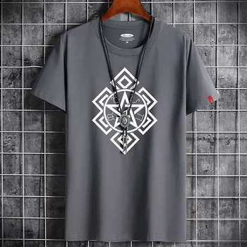 2020 metų Vasaros naujas mados marškinėliai vyriški medvilniniai marškinėliai T-shirt trumparankoviai berniukas T-shirt spausdinimas G3034 kvėpuojantis žmogus, t-shirt