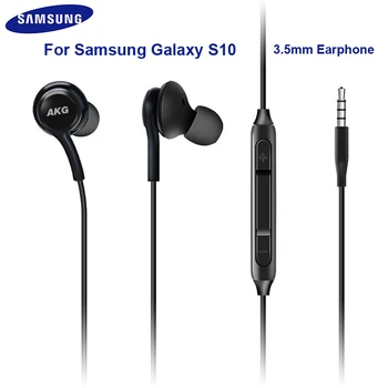 Originalios Samsung Ausinės AKG IG955 3.5 mm ausyje garso Valdymas su Mikrofonu Ausinės Galaxy S10 S9 S8 S6 S7 S5 Išmanųjį telefoną