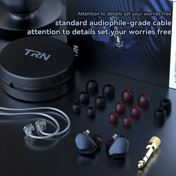 TRN VX Pro 8BA+1DD Hibridas Metalo Ausies Ausinės IEM HIFI DJ Stebėti Bėgimo Sporto Hadphones Ausų Ausines Headplug TRN MT1 TA1