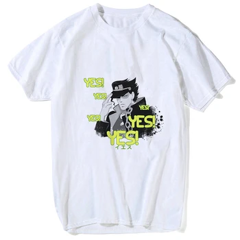 T Shirt Cool JoJo Keistų Nuotykių Grafinis Spausdinti Tee Homme Japonų Anime Stiliaus Marškinėlius Plius Dydis Medvilnės Minkštas Topai Marškinėliai Vyrams