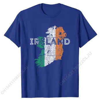 Airijos Žemėlapis Ir Vėliava Suvenyrų - Nelaimę Airija T-Shirt Prekės Ženklo T Shirt Mens Normalus Marškinėliai Medvilnės Dovana