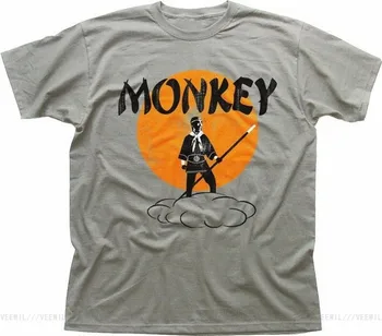 Beždžionė Magija Retro Visi Kung-Fu Kovos Visų Dydžių Marškinėliai Lauko Dėvėti Marškinėliai