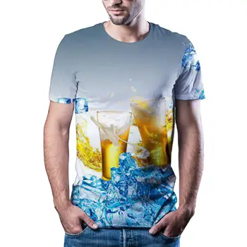 2020 m. šilčiausias naujas juokingi marškinėliai hip-hop vyrų / moterų 3D spausdinimo marškinėliai trumpomis rankovėmis originalus apgyvendinimo stiliaus marškinėliai