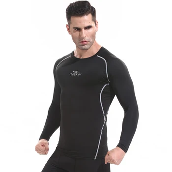 X5745 -fitneso Treniruotės vyrams trumpomis rankovėmis marškinėliai vyrams šilumos raumenų kultūrizmo dėvėti suspaudimo Elastinga Slim naudotis drabužiai