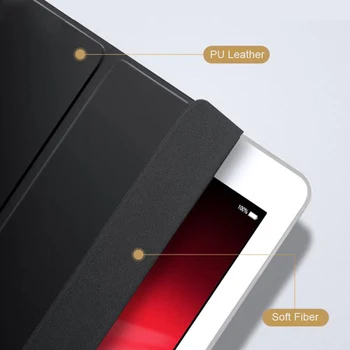Tablet Case For iPad Mini 6-osios Kartos A2568 fundas PU Ultra Plonas wake 