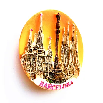 Europoje ir Amerikoje dekoracijos Ispanija 3D Šaldytuvas Magnetai Turizmo Suvenyrų Šaldytuvas Magnetinis Lipdukas Surinkimo Rankdarbių Dovana
