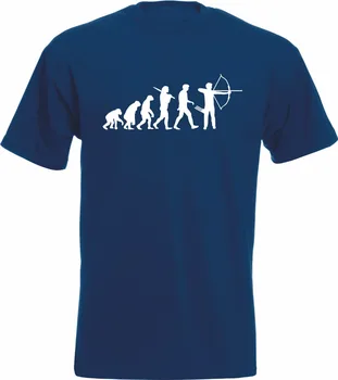 2019 Print Custom Design T Shirts Evoliucija Šaulys iš Lanko T-Shirt Juokinga Hobis Dovanų Marškinėlius Lankas Ir Lankininkai Tee marškinėliai