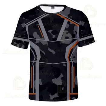 Quantum Sritis 3D Tshirts Karo 4 Shirt marškinėliai Vyrams trumpomis Rankovėmis Cosplay Kostiumų Mens Marškinėlius Pabaigoje Žaidimas Harajuku Drabužiai
