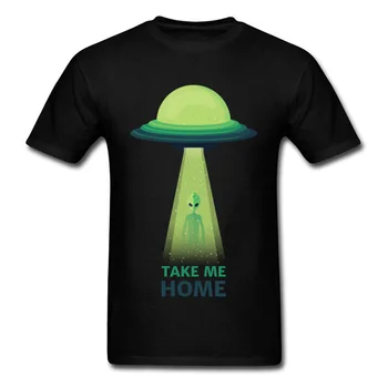 UFO, Ateivių Tee Marškinėliai Vyrams Namo Hipster Didelis Dydis Vyrai T-Shirt Medvilnės Įdomus, Juokingas T Shirts Suaugusiųjų Drabužiai, Marškinėliai