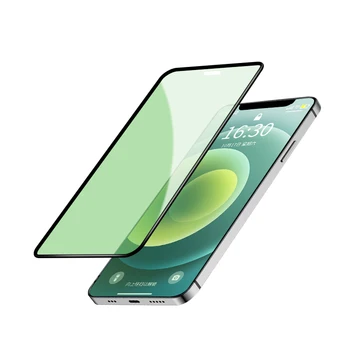 Žalia Šviesa Nekilnojamojo Akių Apsaugos Grūdintas Stiklas iPhone 12 11 Pro Max XS XR 6 7 8 Plius 12MINI SE Screen Protector, Priekiniai Filmas