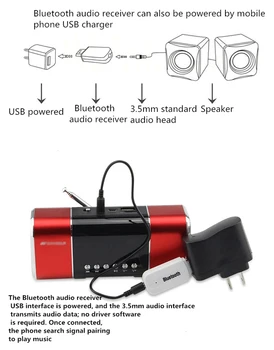 Belaidžio 4.0 Garso Imtuvas, Siųstuvas USB Dongle Muzikos Adapteris Ausinių Imtuvu Rankų įranga, Automobilių PC TV Ausinių