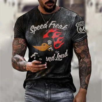 Naujas Vyrų T-Shirt 3D Spausdinimo trumparankoviai, Vasaros Super-Size Skaidrus Asmenybės Mados Siūlėmis Modelis T-Shirt Vyrams