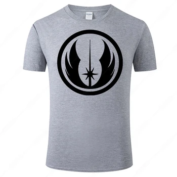 Vasaros Medvilnės Trumpomis Rankovėmis Spausdinti Marškinėliai Star Wars Jedi Šventykla Logo T Shirt Vyrai Moterys Mados Kietas Tee Prekės Camisa Hombre J53