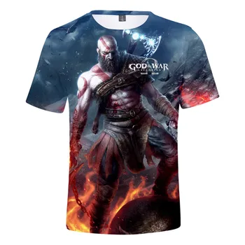 Mados Kietas Karšto Pardavimo 3D Žaidimas God of War Print T-shirt Moterims/Vyrams Populiarus Juokingi Viršūnių Pavasario/Vasaros Plius Dydis T Unisex Marškinėliai Topai