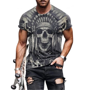 2021 Vyrų Naujas 3D Atspausdintas Mados T-shirt Vasaros Pardavimas, Negabaritinių Streetwear Viršuje T-shi