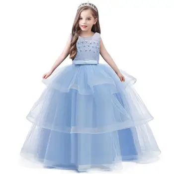 Vaikai Suknelės Mergaitėms Princesė Suknelė Gėlių Mergaitė Vestuvių Suknelė 2019 Vaikų Vasaros Vakarą Šalis Suknelė Paauglių 8 10 12 14 Metų