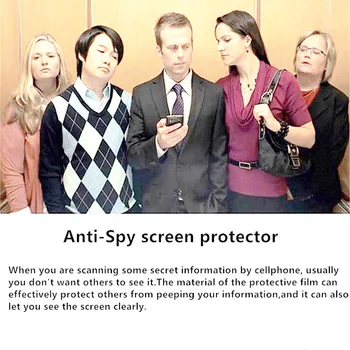 3PCS Anti-Spy Screen Protector, iPhone 12 11 Pro Max Grūdintas Stiklas iPhone XS MAX XR 7 8 PLIUS 6S Privačių Filmas
