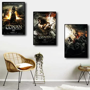 Kokybės Drobė, Tapyba Plakatai Klasikinis Amerikos Sci-Fi Filmas Conan the Barbarian Kambarį Retro Meno Namų Sienų Dekoras Nuotrauką