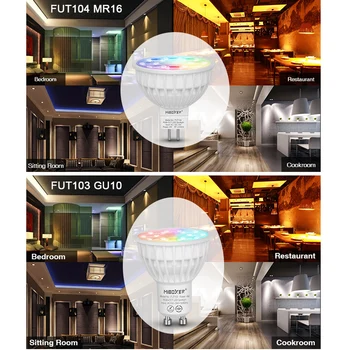 MiBoxer(Milight) 2.4 G Led, Lemputės,GU10 MR16 E14 E27 Led Lempa 5W 6W 9W 12W RGB BMT Smart led Lemputės, lempos RGB BMT