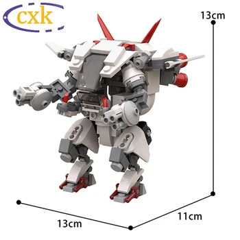 Ss White Rabbit D. vaby ŽAIDIMAS KARINIŲ Mechaninė Roboto Modelį, Statyba Blokai Veiksmų Skaičiai Kūrybos Plytų Žaislai Vaikams