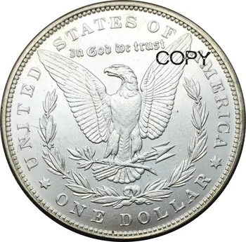 Nesąlyginės Amerikos valstijų 1 Vieno Dolerio Morgan Doleris 1889 Cupronickel Sidabro Padengtą Kopijuoti Monetas