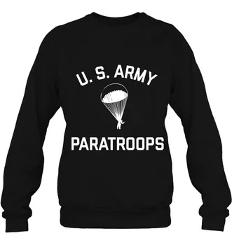 Jav Armijos Paratroops Ore Desantininkas WW2 Vyras Hoodies Visiškai Atsitiktinis Rudenį ir Žiemą, Susagstomi megztiniai