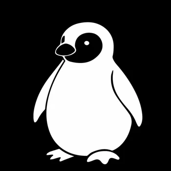 Mielas Pingvinas Animacinių filmų Kūrybos Automobilių Lipdukas PVC Bamperis Langas, Šildomi Priedai Aukštos kokybės Vandeniui Anti-UV Auto Decal
