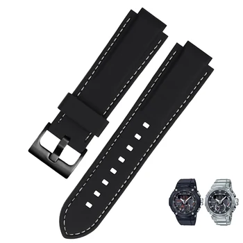 24*16 mm Silicio Watchband už GSHOCK vyriški Žiūrėti Grandinės Priedai GST-B200 Serijos Vandeniui Dervos, Silikono Žiūrėti Juosta