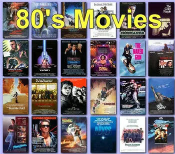 42style Klasikinis Filmas 1980 80s Meno Filmas Spausdinti Šilko Plakatas už Savo Namų Sienų Dekoras 24x36inch