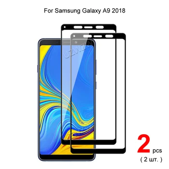 Samsung Galaxy A9 2018 Visišką Grūdintas Stiklas Telefono Screen Protector Apsauginės Guard Filmas