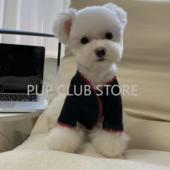 Naujas Atvykimo šunelis Cardigan Megztinis Mažų Šunų Rudenį ir Žiemą Šiltas Šuo Megztinis Šuniuką Čihuahua Drabužius PDC0181
