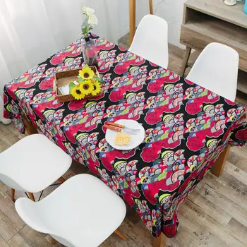 Staltiesė Bohemišką stilių, spausdinimo dekoravimo, dovanų stalo dangtis retro Viduržemio jūros kavos staliukas padengti audiniai lino staltiesė