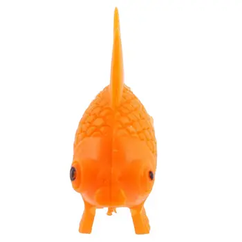 Akvariumas Oranžinės spalvos Plastiko Sidabrinis Papuošalas Akvariumo Dekoracija 10 vnt.